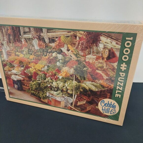 1000 Piece New Sealed Box Cobble Hill Jigsaw Puzzle Barcelona Market GTE Enterpr - Picture 1 of 4